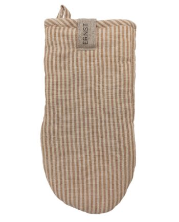 Ovnhandske Stribet  Karamel Beige