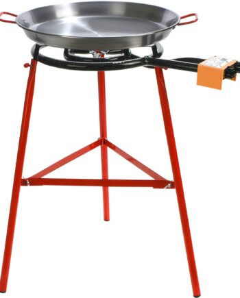 Paellapande Med Brænder Og Stativ 50 Cm