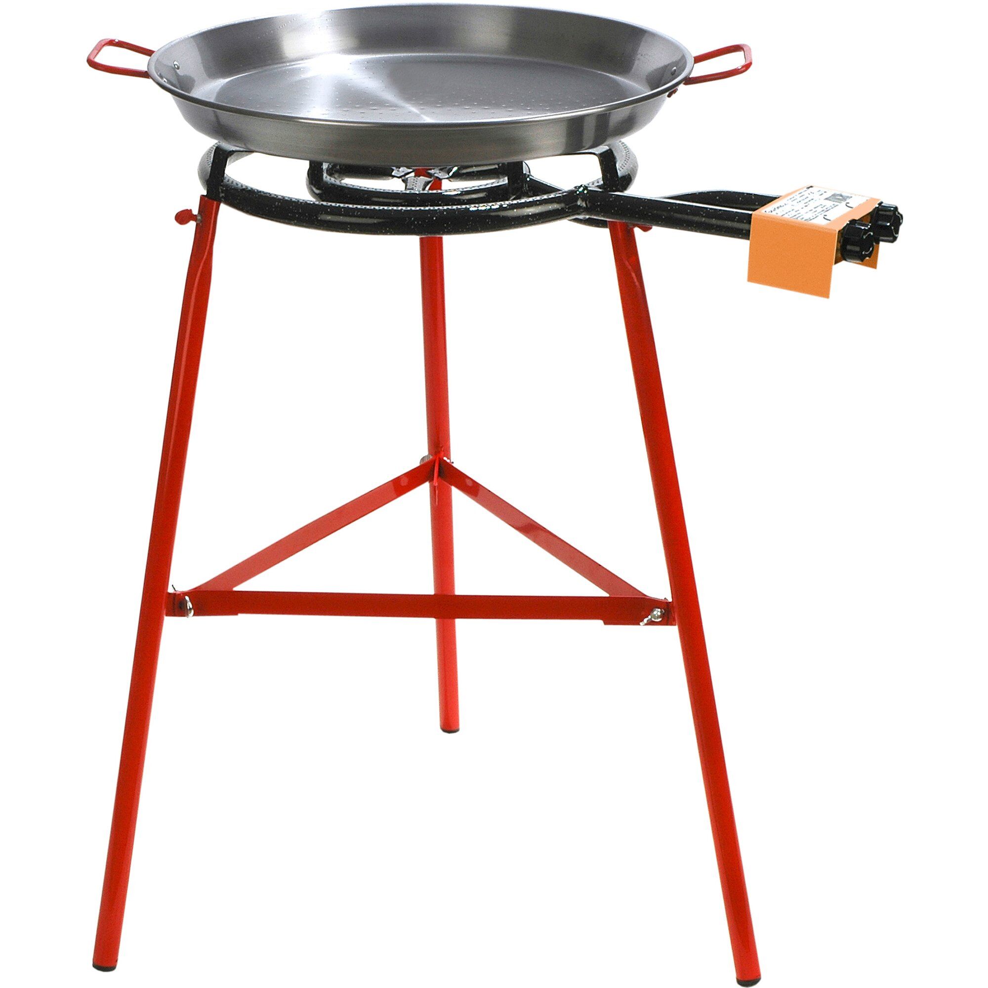 Paellapande Med Brænder Og Stativ 50 Cm