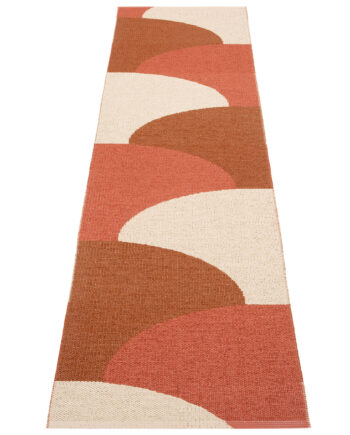 Pappelina Hill Tæppe 70x270 Cm  Brick Rust Cream