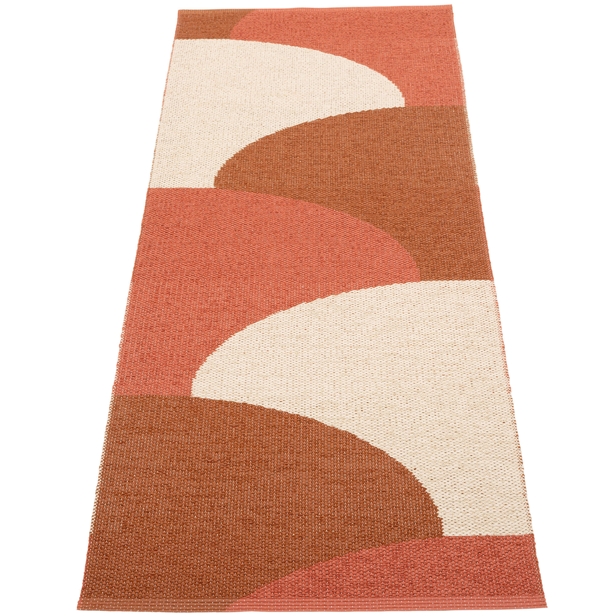 Pappelina Hill Tæppe 70x180 Cm Brick Rust Cream