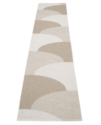 Pappelina Hill Tæppe 70x360 Cm  Dark Linen Linen Fossil Grey