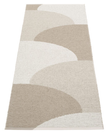 Pappelina Hill Tæppe 70x180 Cm  Dark Linen Linen Fossil Grey
