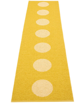 Pappelina Vera Pop Tæppe 70x280 Cm  Mustard Gul