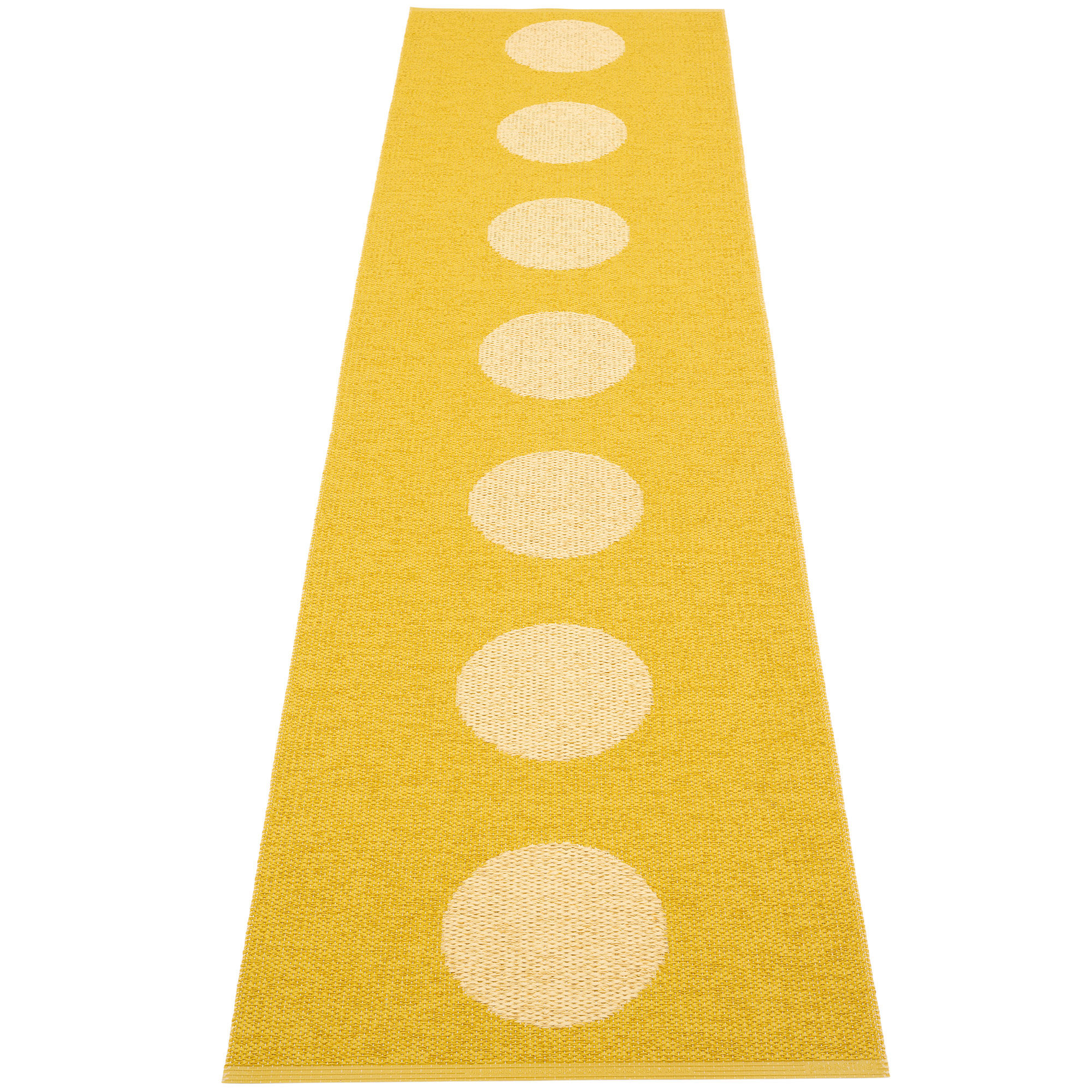Pappelina Vera Pop Tæppe 70x280 Cm Mustard Gul