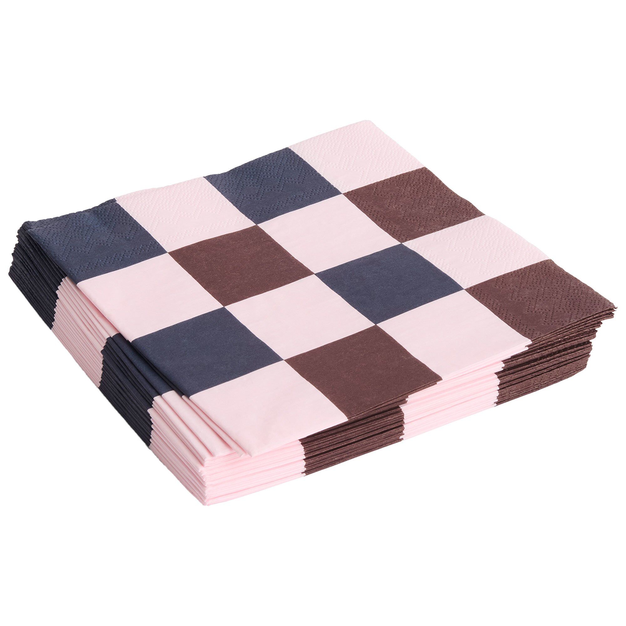 Pattern Frokostserviet Pink Bordeaux Sort