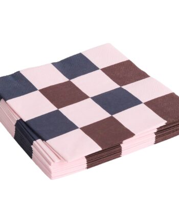 Pattern Middagsserviet  Lyserød Bordeaux