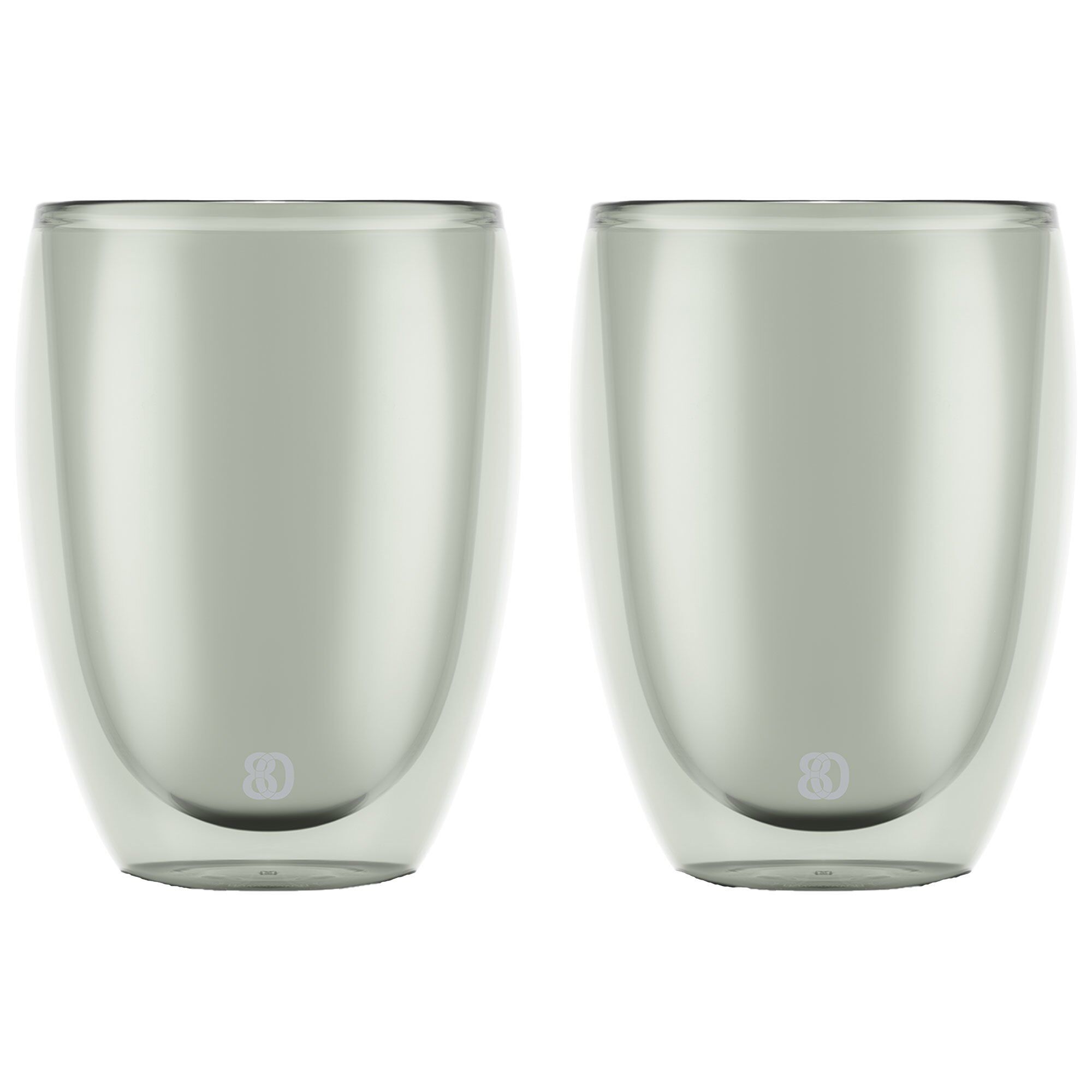 Pavina Dobbeltsidet Glas 35 Cl Grå Stk