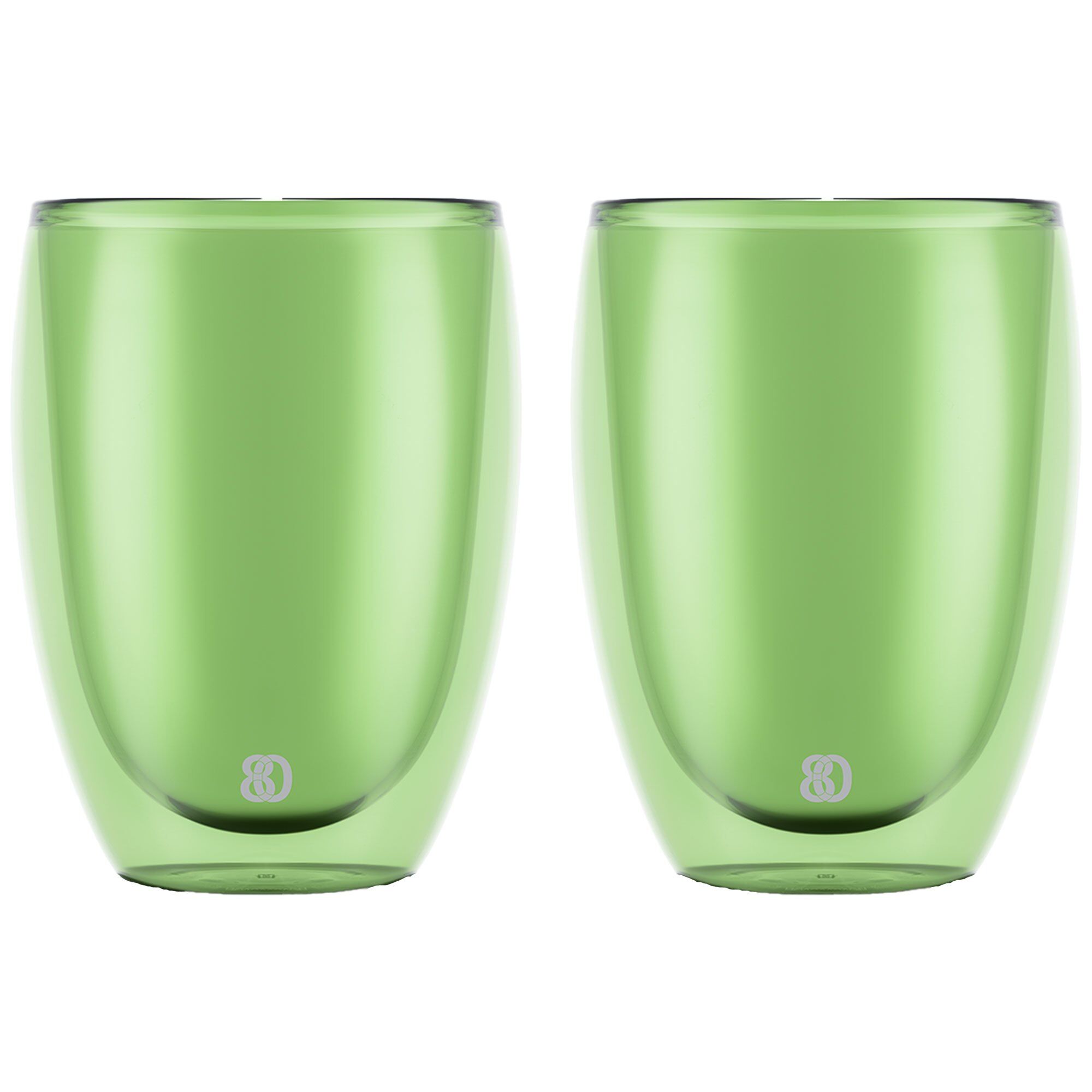 Pavina Dobbeltsidet Glas 35 Cl Grøn Stk