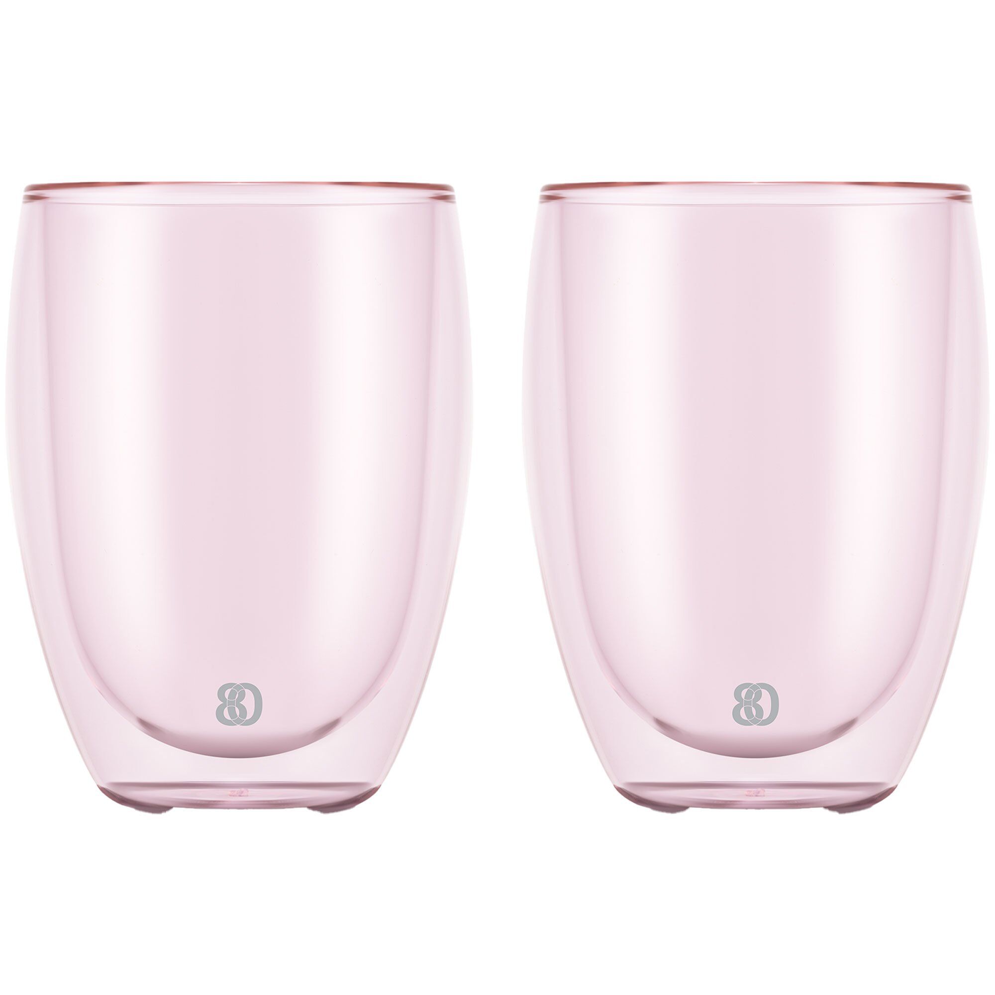 Pavina Dobbeltsidet Glas 35 Cl Rosa Stk
