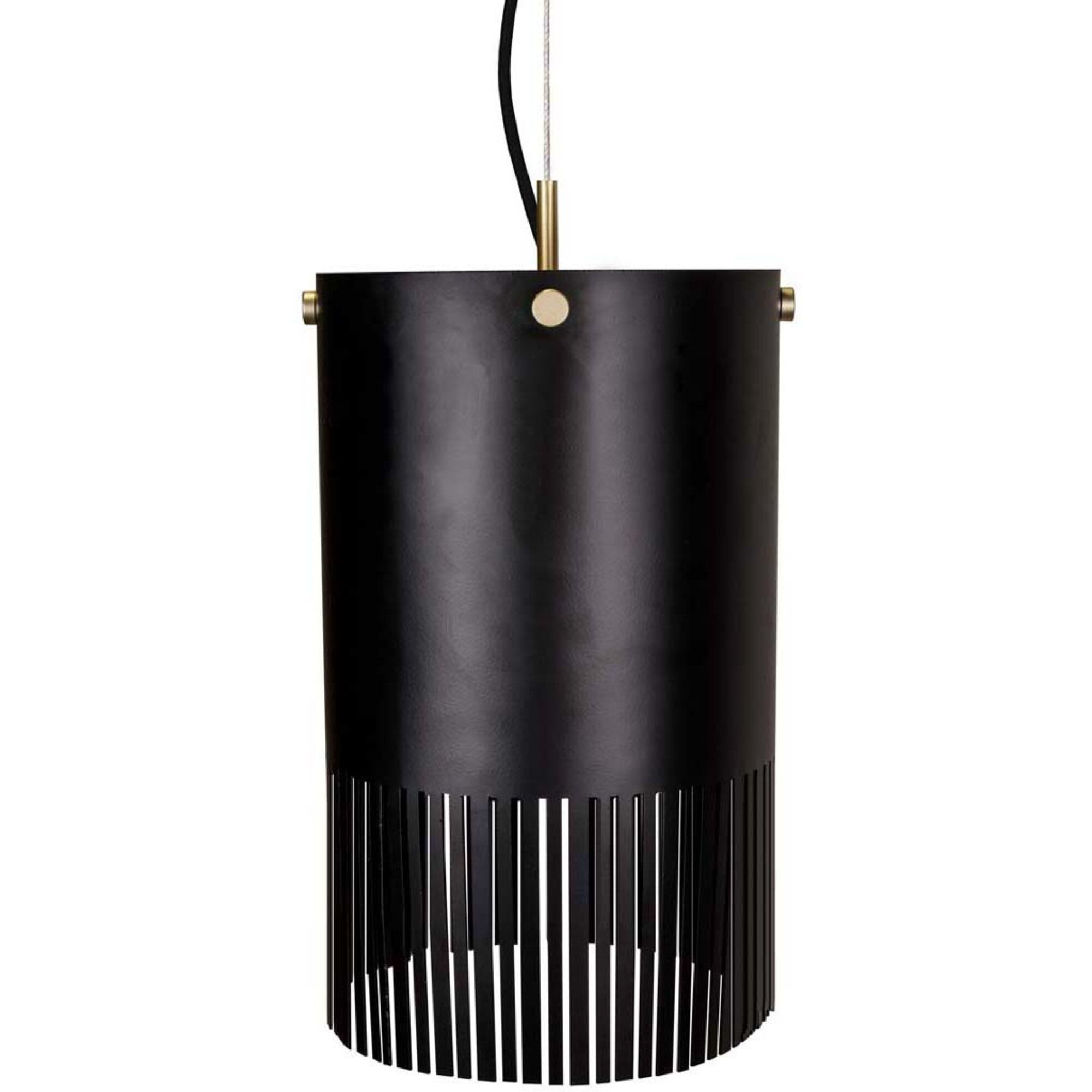 Pendant Fringe Lampe Sort