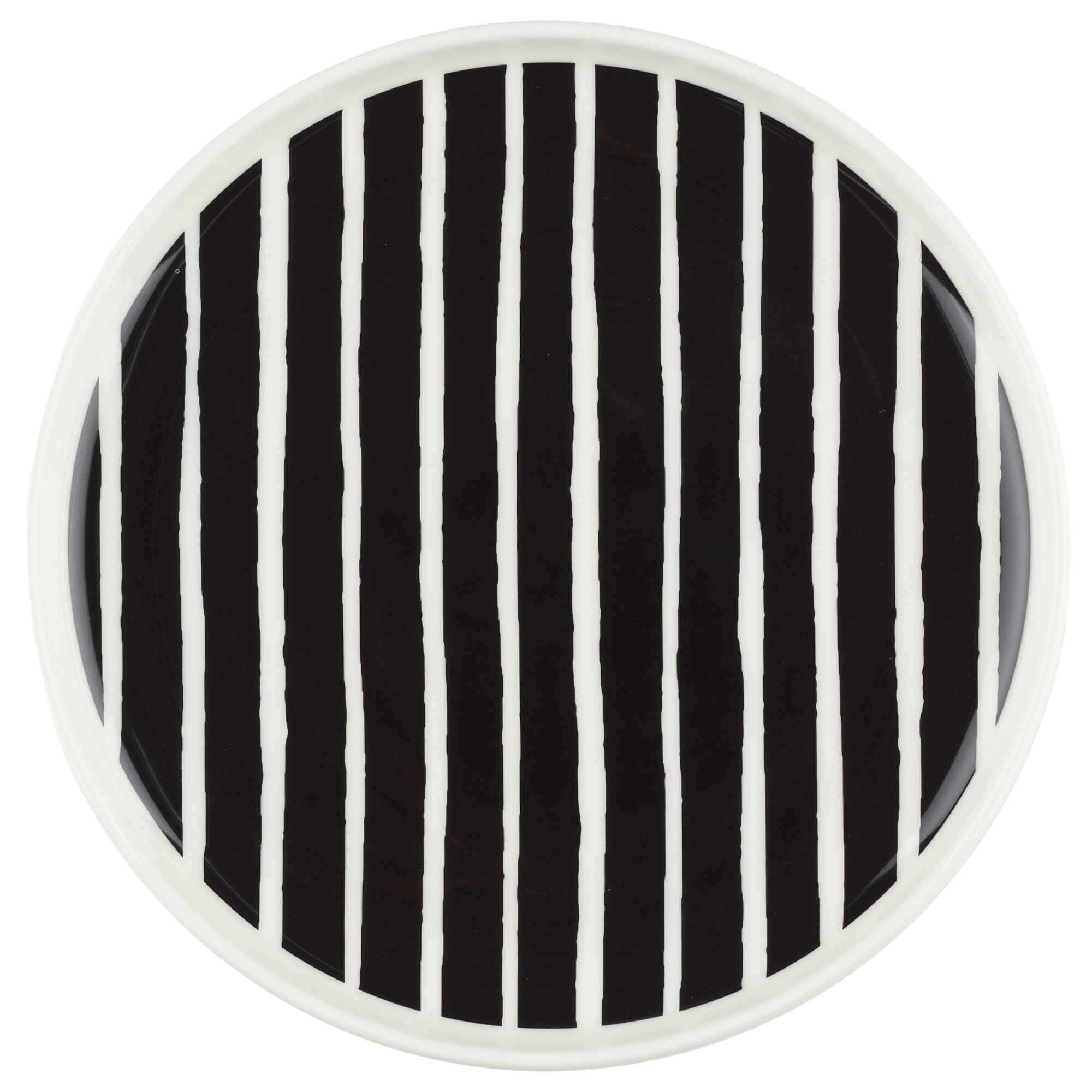 Piccolo Tallerken 20 Cm Hvid Sort