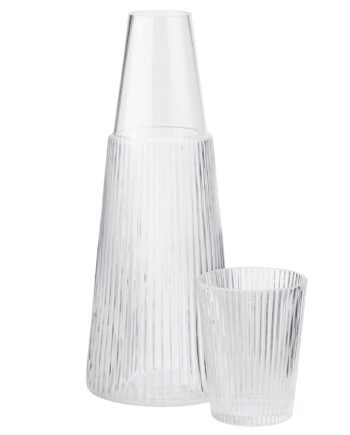 Pilastro Karaffel Med Glas    Liter  Klar