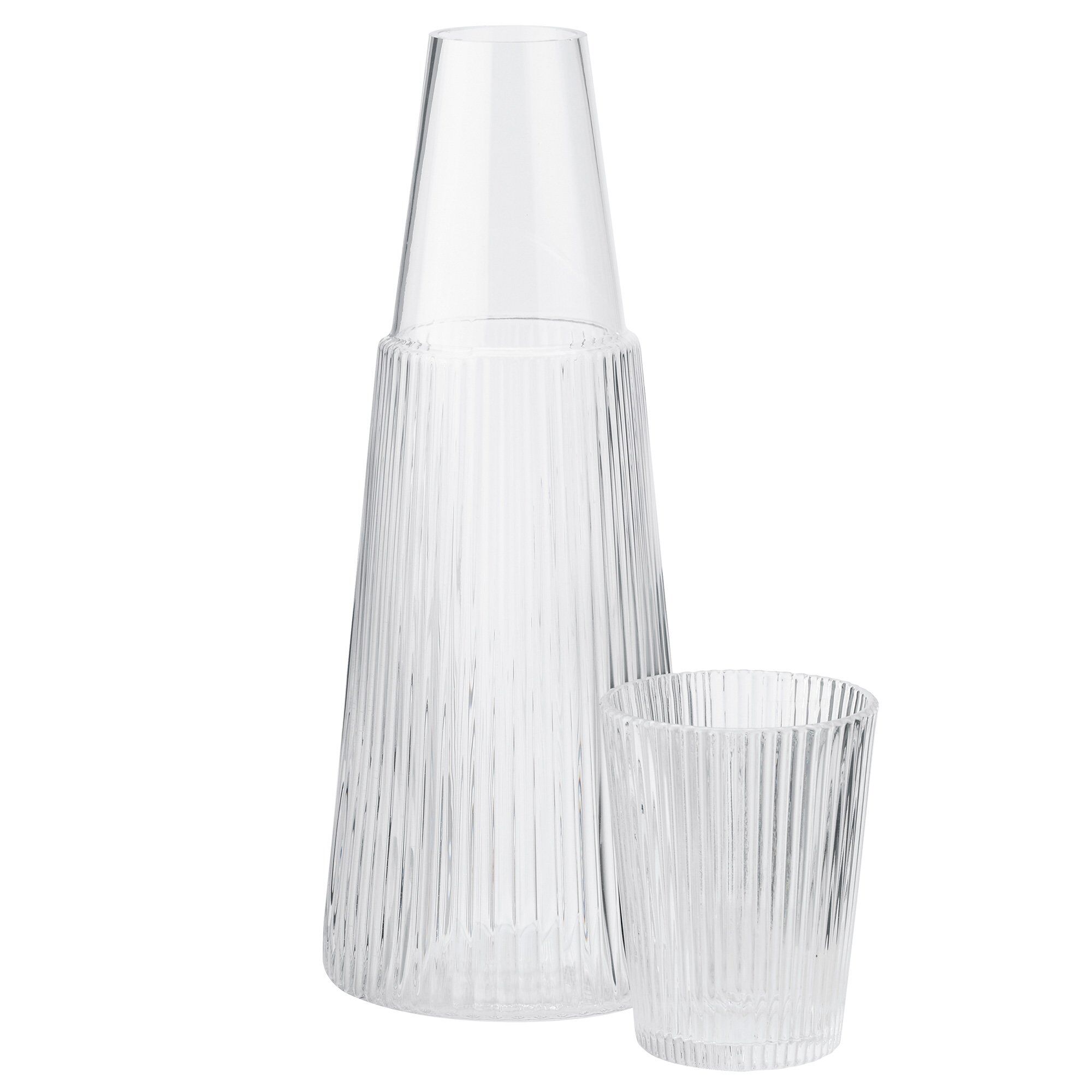 Pilastro Karaffel Med Glas Liter Klar