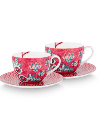 Pip Studio Flower Festival Cappuccinokop  -pak  Rosa