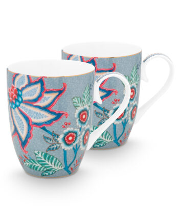 Pip Studio Flower Festival Krus 35 Cl  -pak  Blå