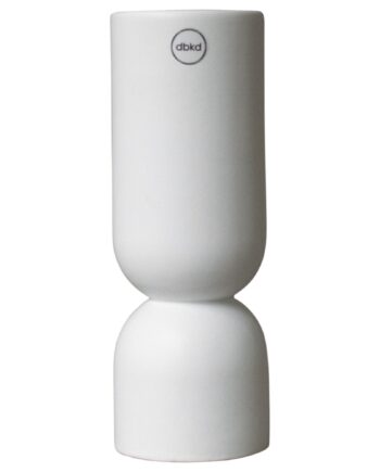 Post Vase  23 Cm  Hvid