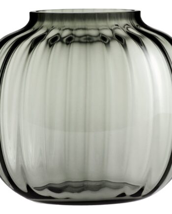 Primula Oval Vase 17   Cm Smoke