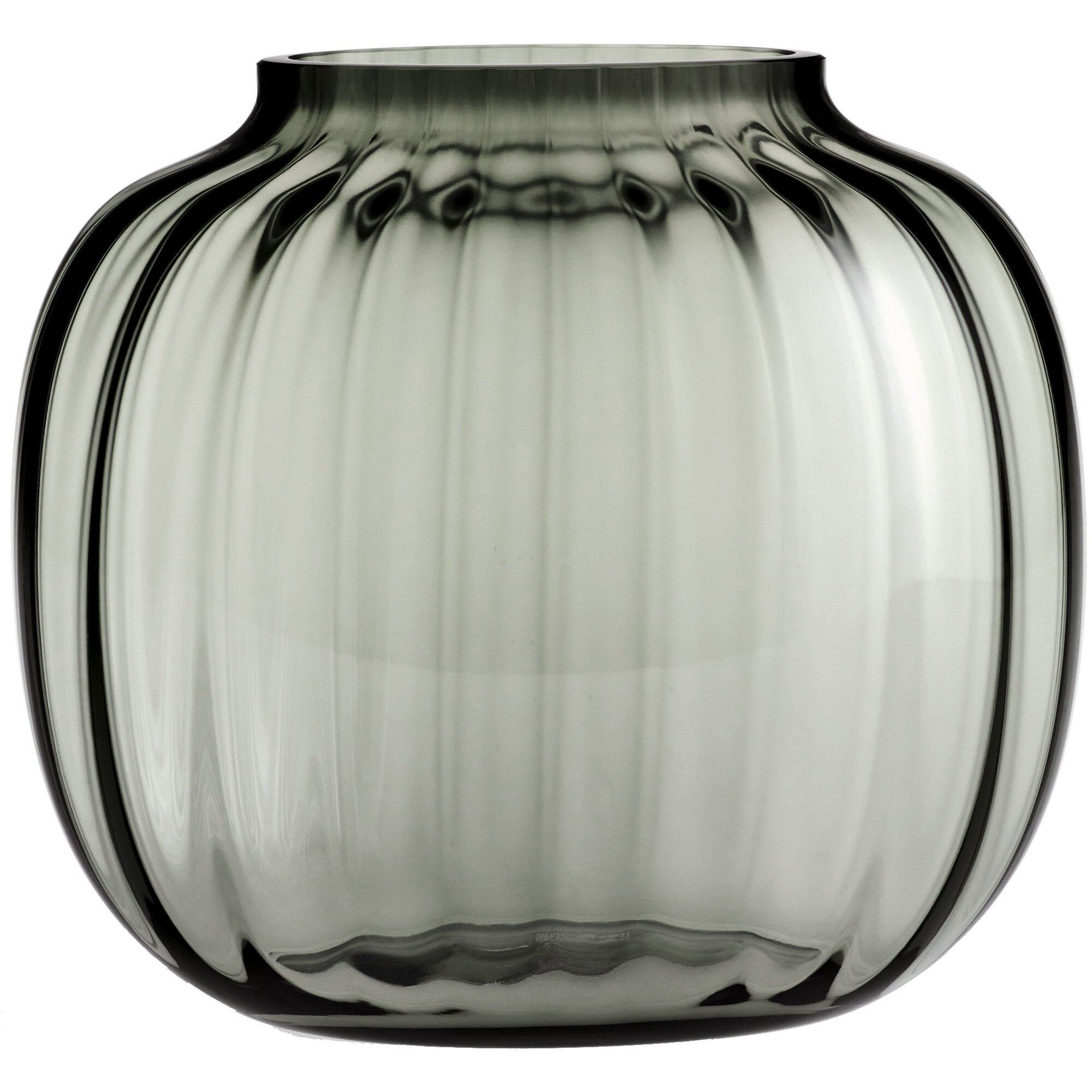 Primula Oval Vase 17 Cm Smoke