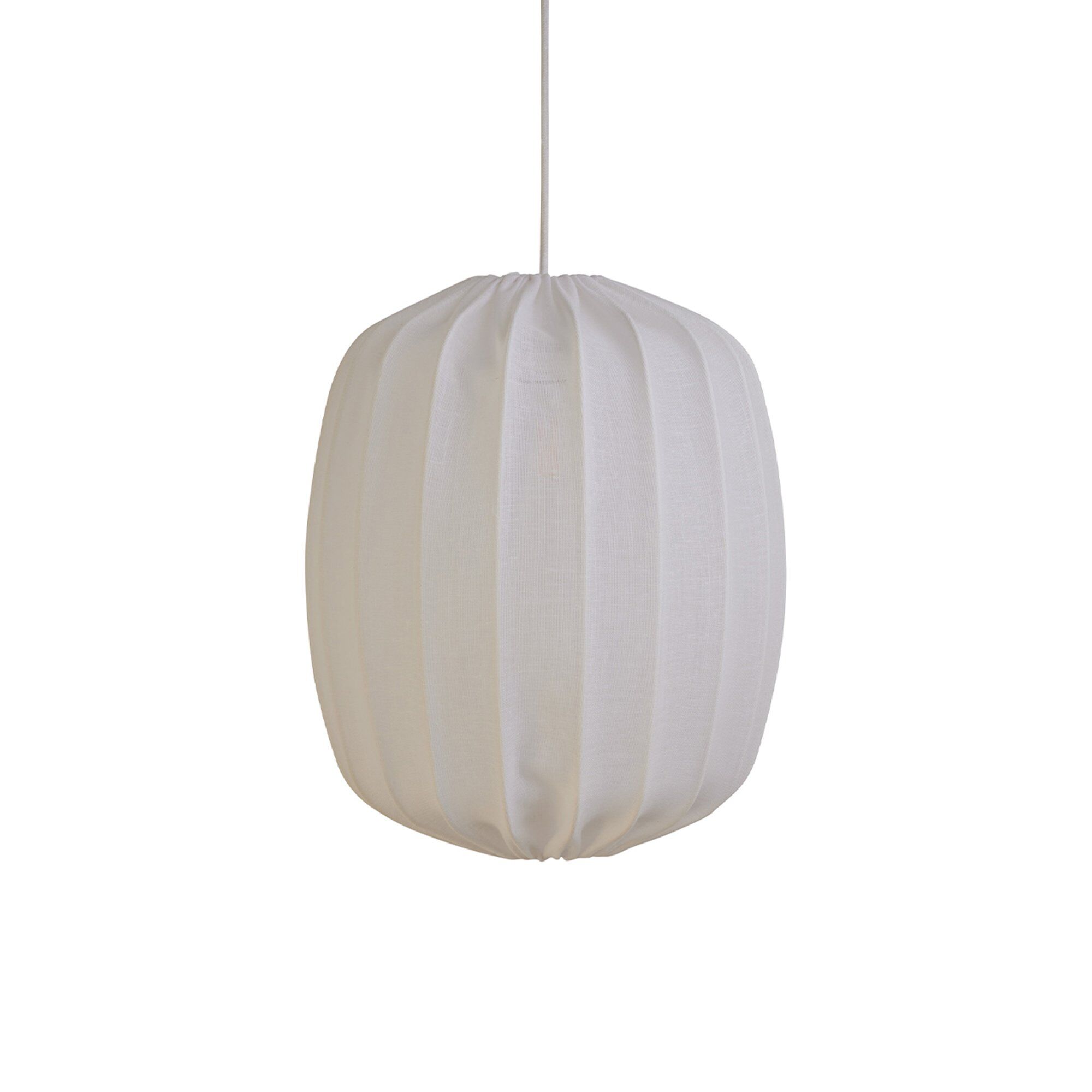 Prisma Loftslampe Hør 25 Cm Hvid