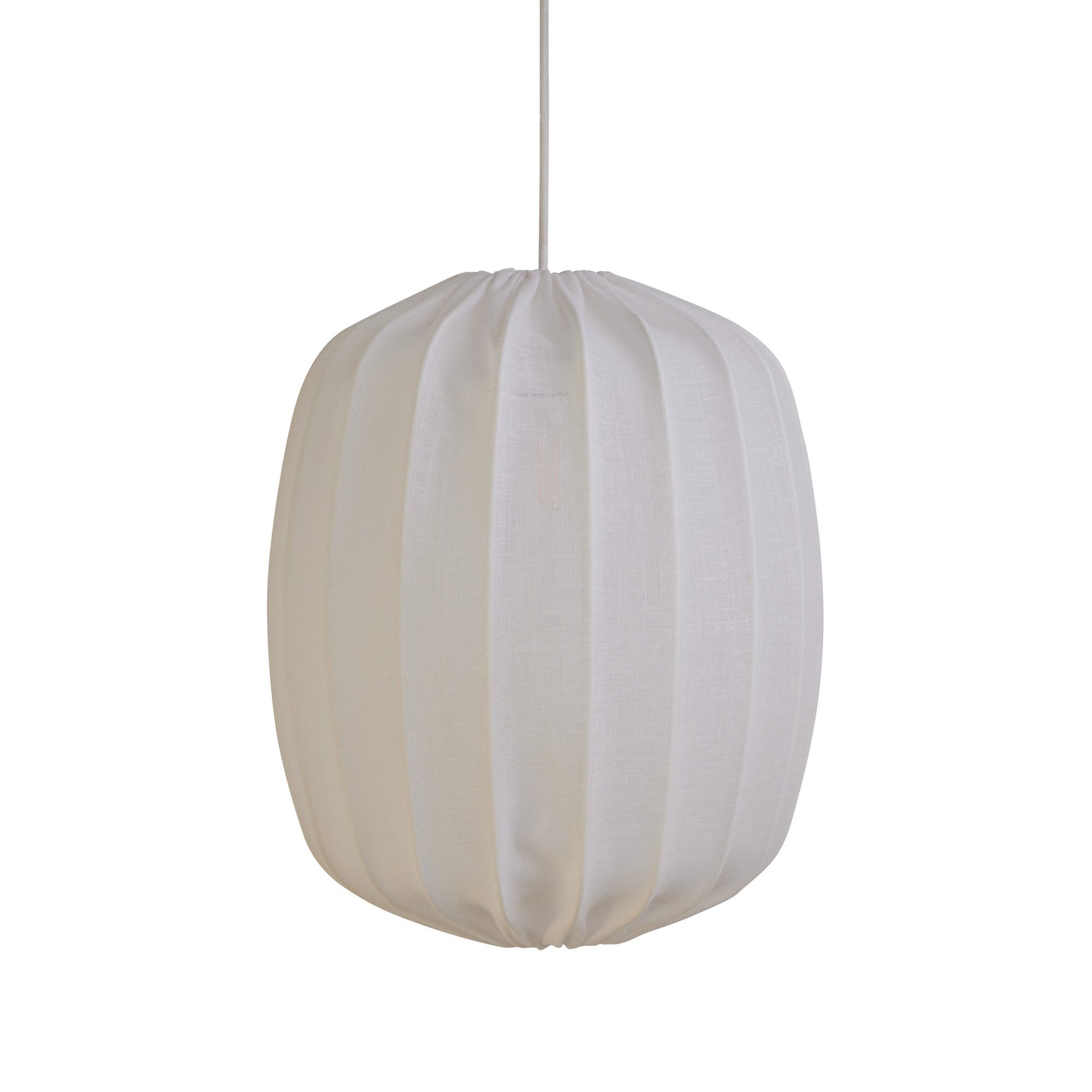 Prisma Loftslampe Hør 35 Cm Hvid