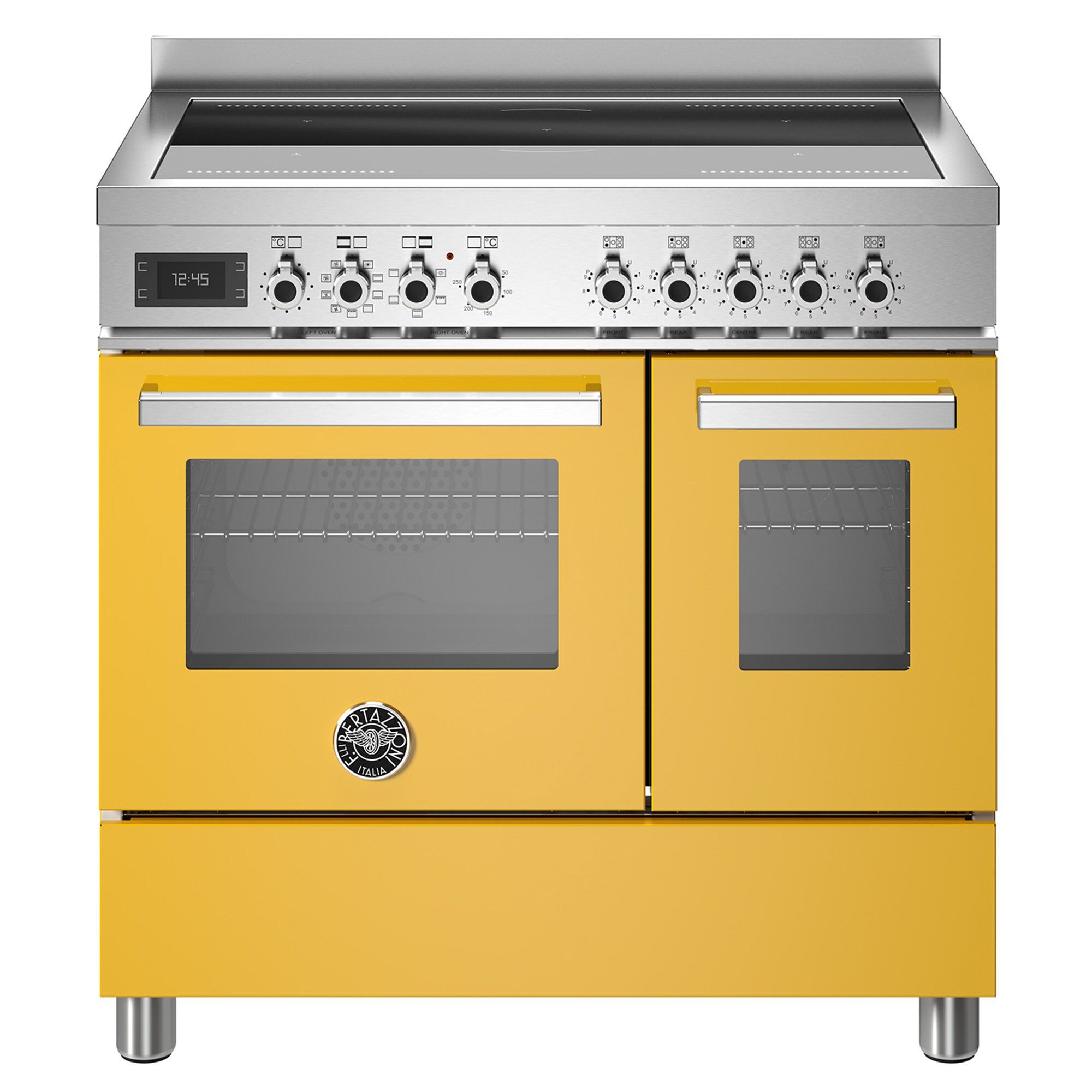 Pro95i2egit Professional Induktionskomfur Med Dobbeltovn 90 Cm Gul