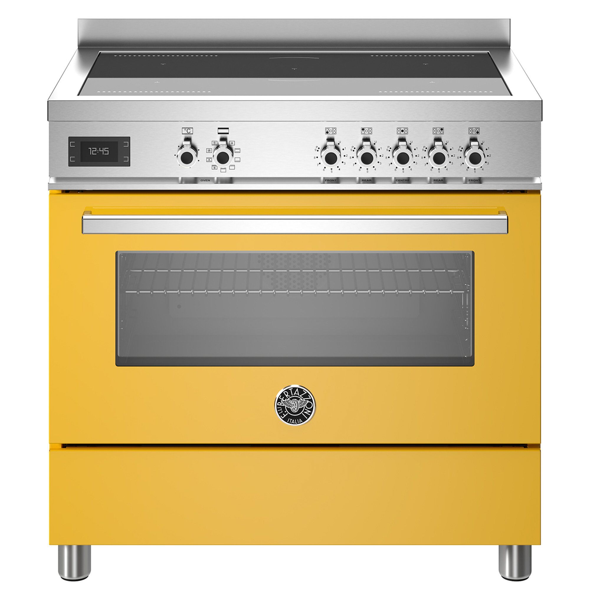 Pro95i1egit Professional Induktionskomfur Med Ovn 90 Cm Gul
