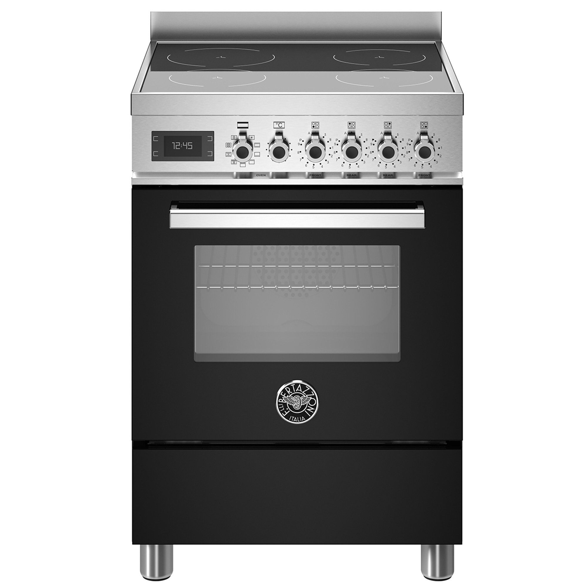 Pro64i1enet Professional Induktionskomfur Med Ovn 60 Cm Sort