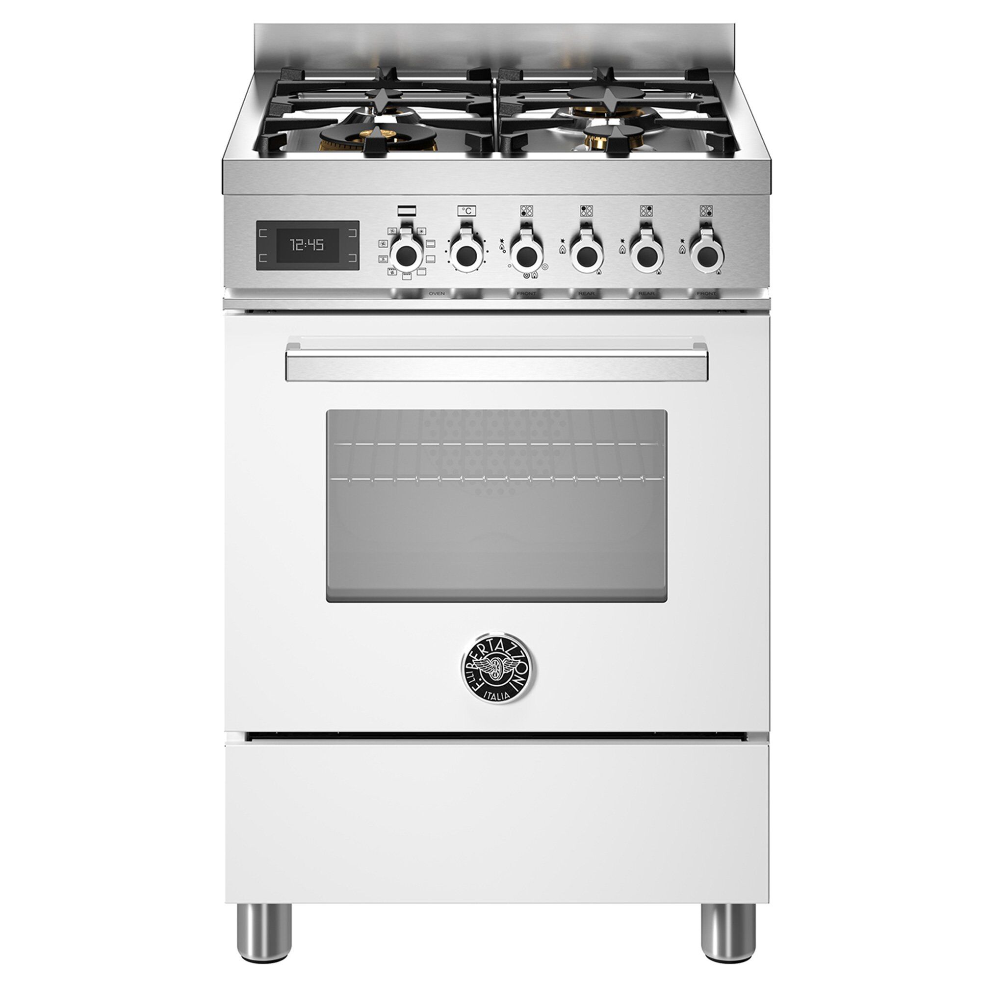 Pro64l1ebit Professional Gaskomfur Med Ovn 60 Cm Hvid