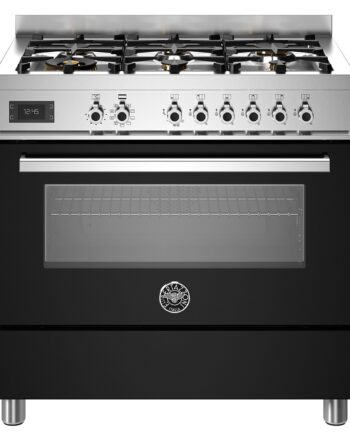 Pro96l1enet Professional Gaskomfur Med Ovn  90 Cm  Sort