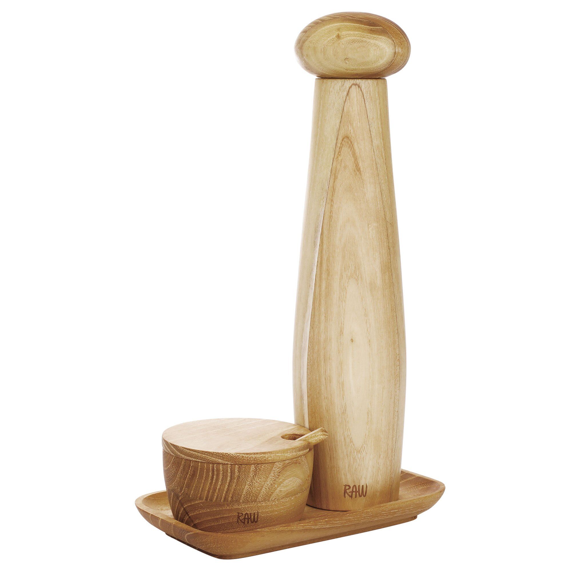 Raw Kværnset Tall Teak