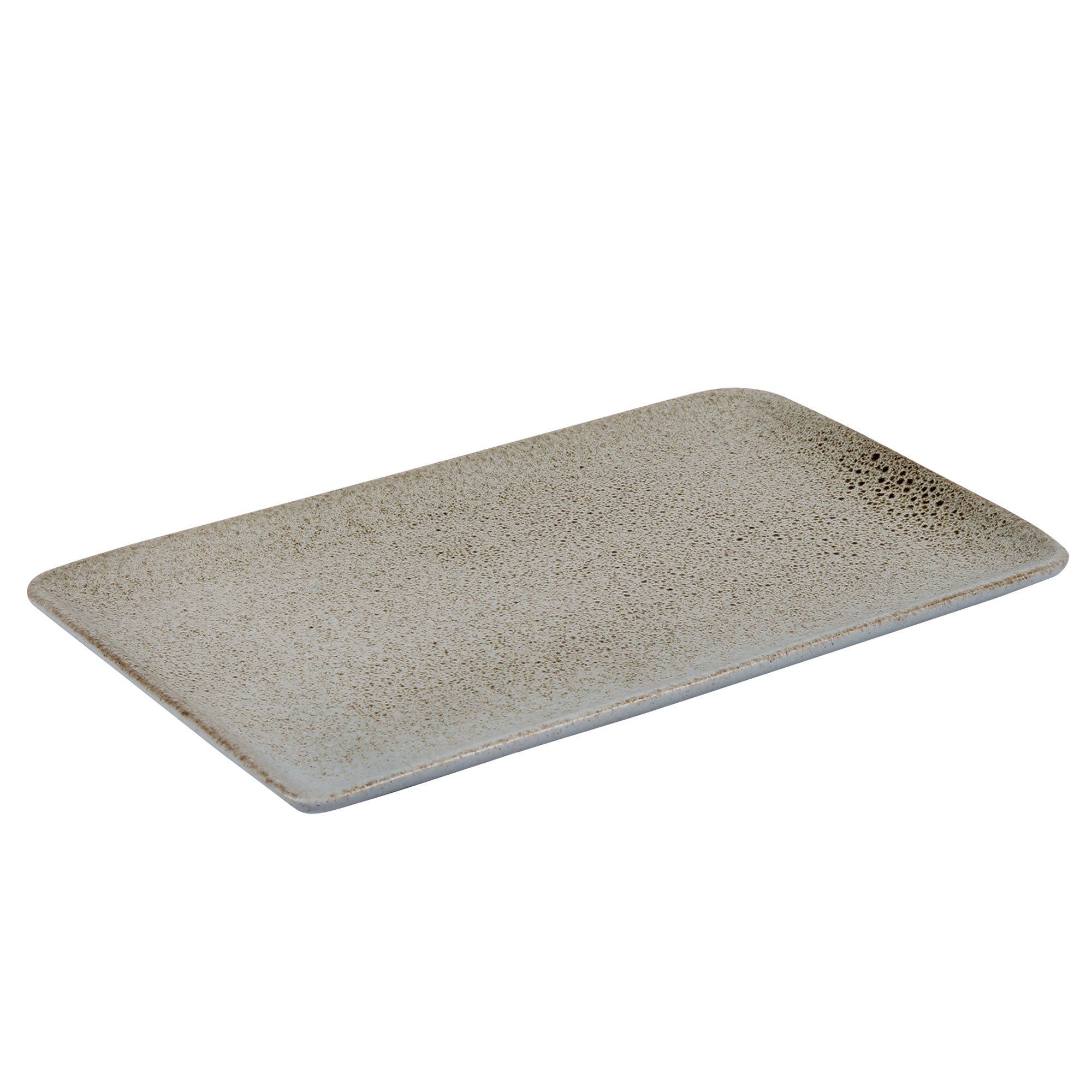 Raw Rektangulær Tallerken 23 15 Cm Sandy Beige