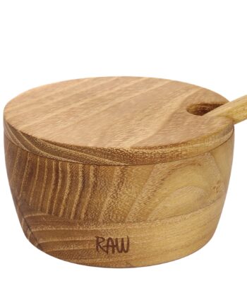 Raw Saltkar Med Låg   Ske  Teak