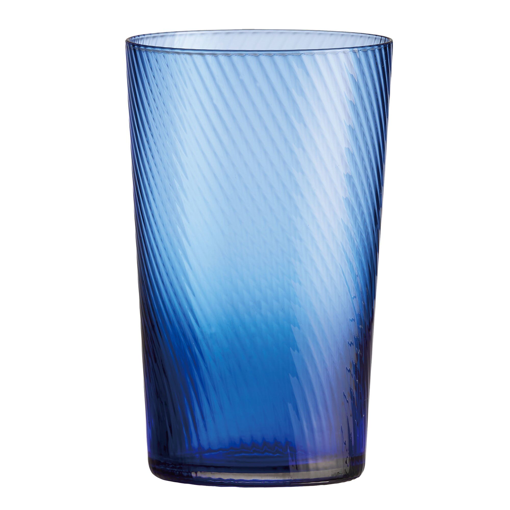 Raw Unique Swirl Highballglas 45 Cl Mørkblå