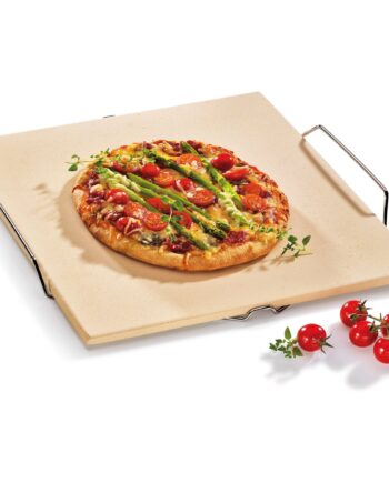 Rektangulær Pizzasten Med Stativ 38 Cm