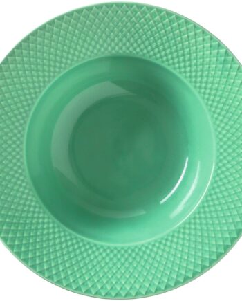 Rhombe Color Dyb Tallerken 24   Cm Grøn