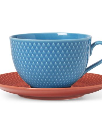 Rhombe Color Tekop Med Underkop 39 Cl  Blå Terrakotta