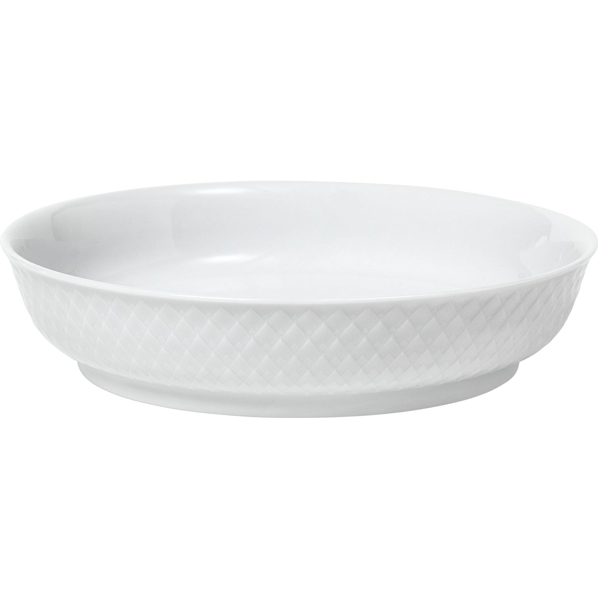 Rhombe Desserttallerken Hvid 16 Cm