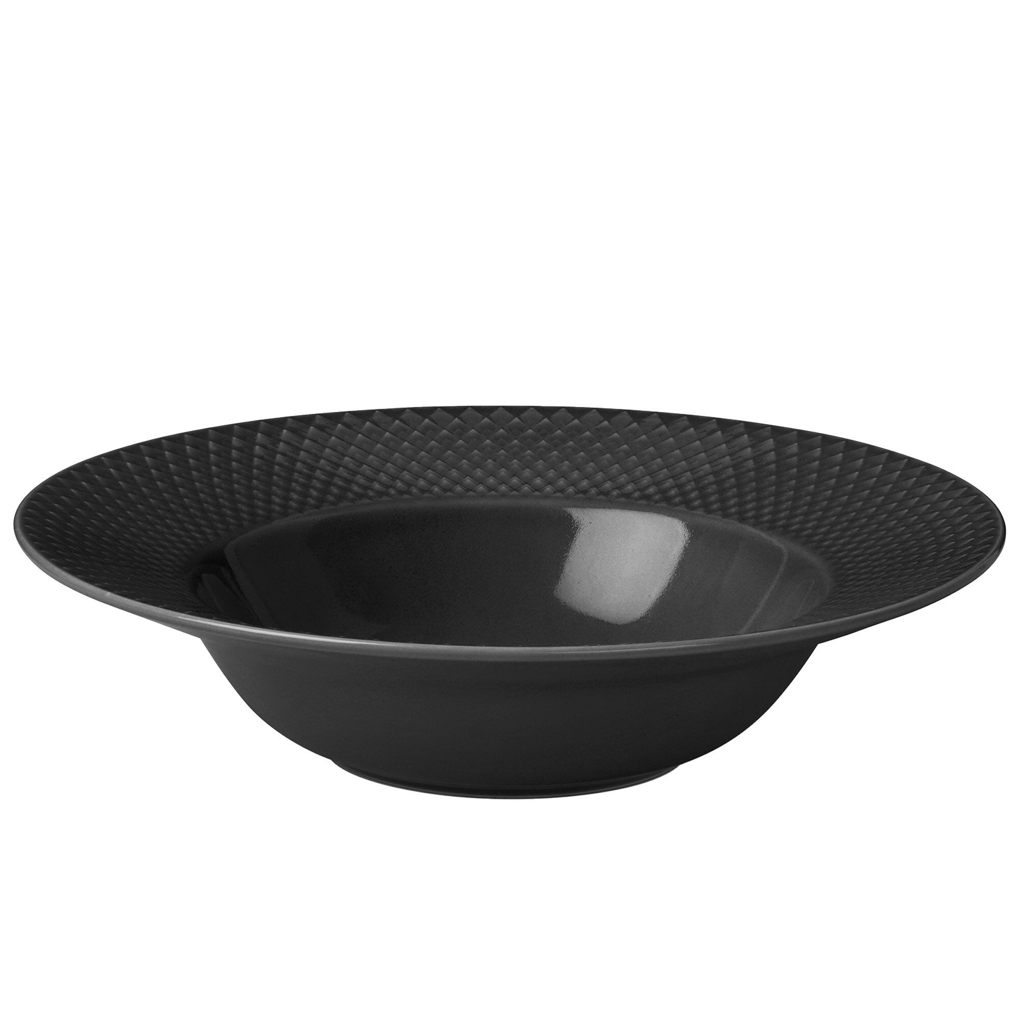 Rhombe Earth Dyb Tallerken 24 Cm Slate
