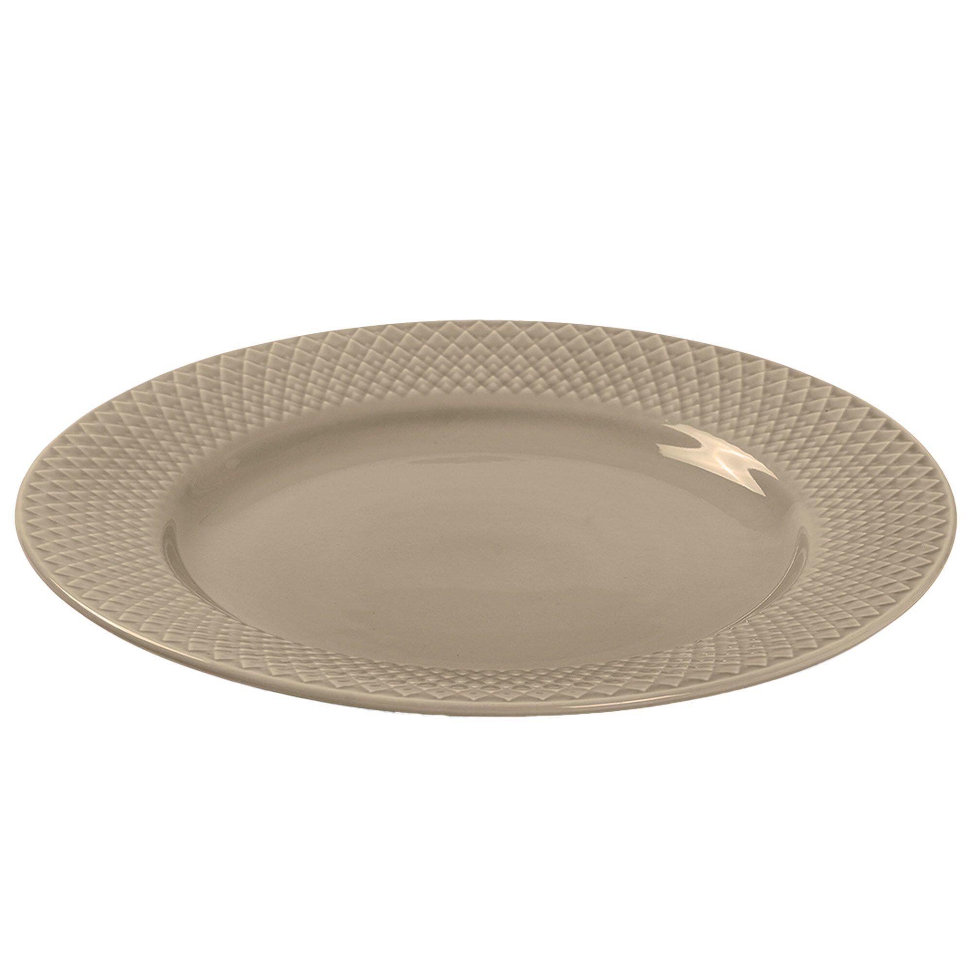 Rhombe Earth Frokosttallerken 23 Cm Clay