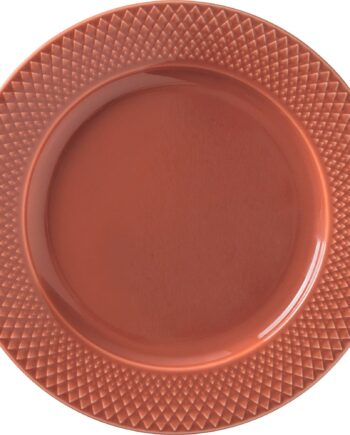 Rhombe Frokosttallerken 23 Cm Terracotta