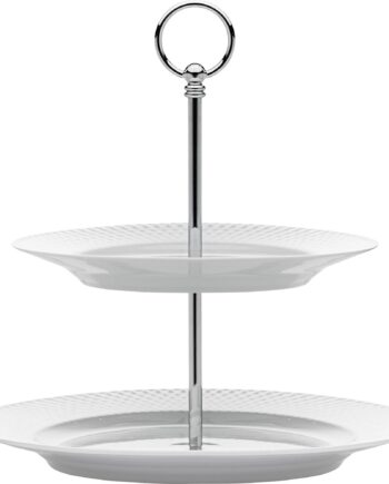 Rhombe Kagefad  Hvid  27 Cm