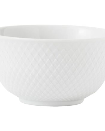 Rhombe Skål  Hvid  11 Cm