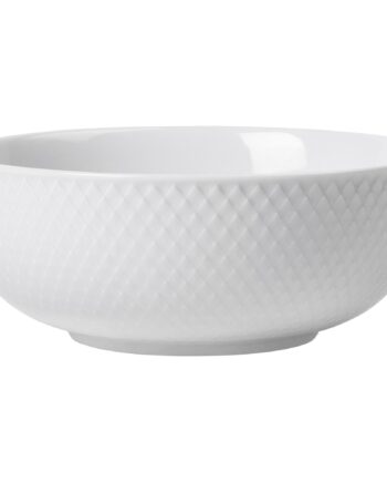Rhombe Skål ø15   Cm  Hvid