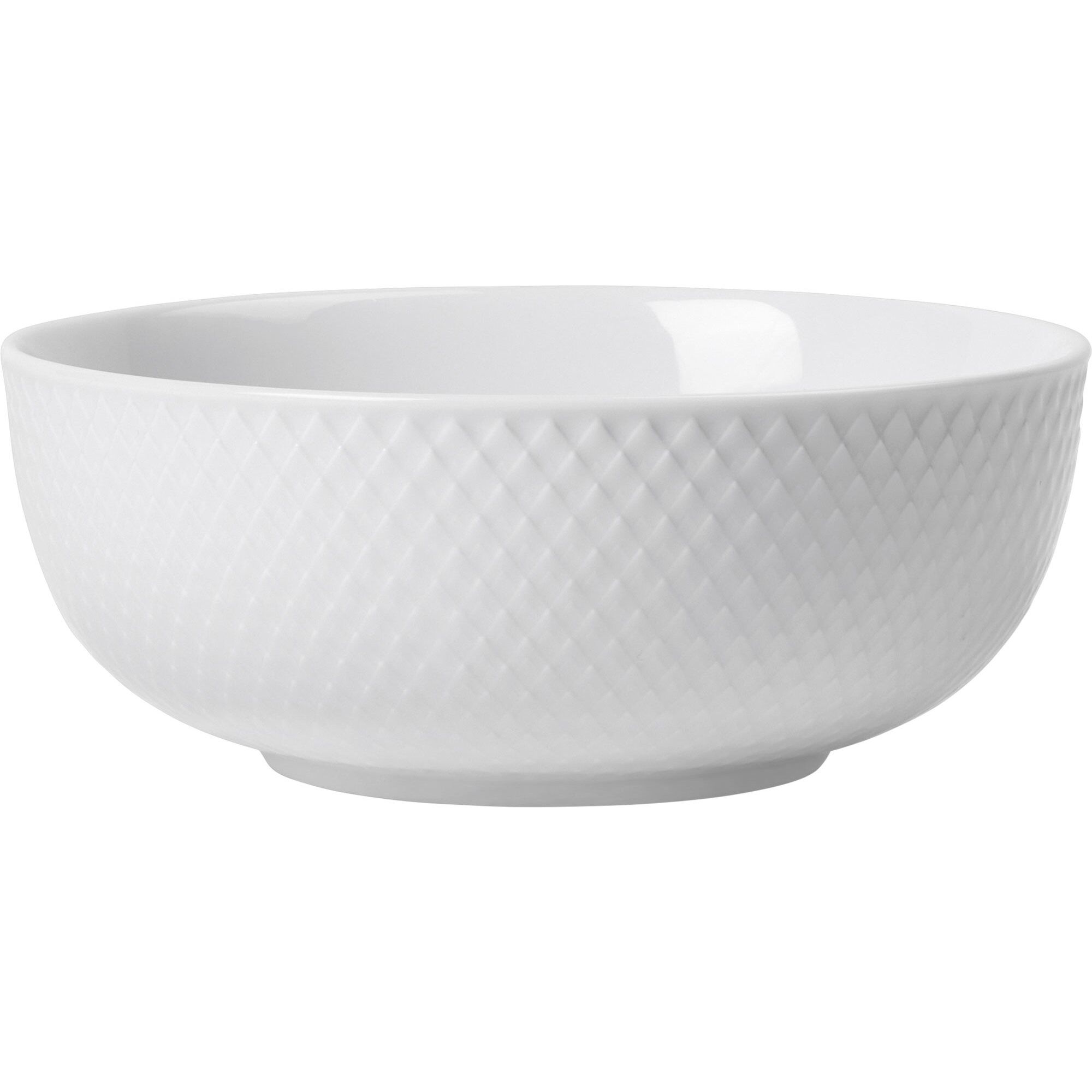 Rhombe Skål ø15 Cm Hvid