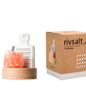 Rivsalt Original Sæt Med Rivejern  Saltsten Og Bordstativ   Eg