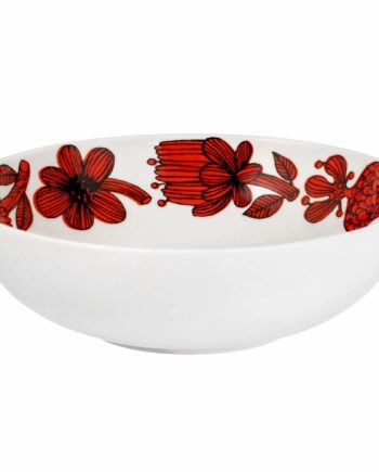 Rød Aster Skål  17 Cm