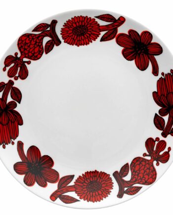 Rød Aster Tallerken  22 Cm