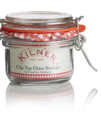Rund Glasbeholder Med Låg  125 Ml
