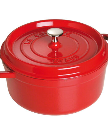 Rund Gryde 24 Cm     Liter Rød